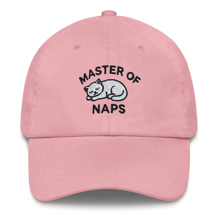 Embroidered Cat Hat Master of Naps Funny Humor Dad hat