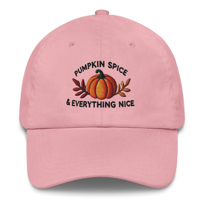 Embroidered Pumpkin Spice & Everything Nice Dad Hat Fall Lovers Hat