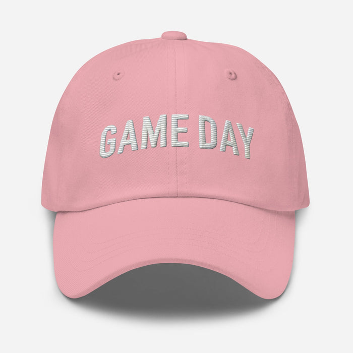 Embroidered Game Day Low-Profile Dad Hat – Adjustable Strap & Curved Visor