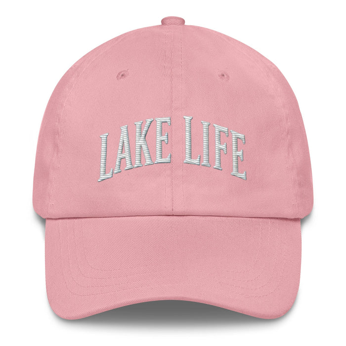 Embroidered "Lake Life" Dad Hat – Low Profile, Adjustable Strap Mens Gift Womens Gift