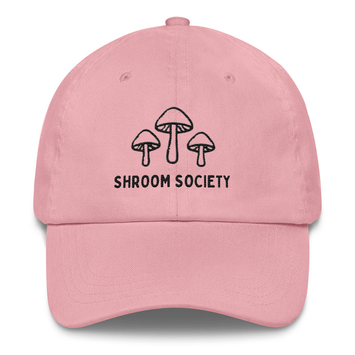 Mushroom Shroom Society Embroidered Dad Hat – Adjustable Low-Profile Cap