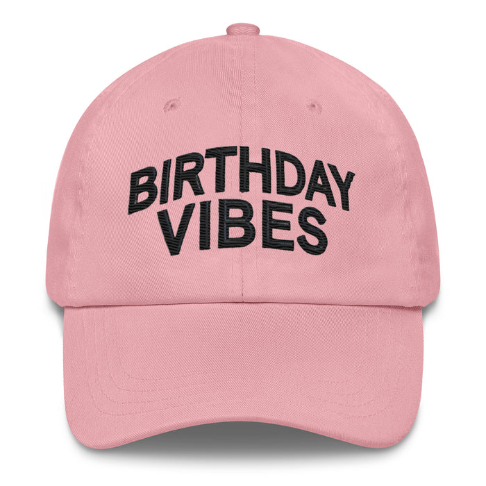 Birthday Vibes Dad Hat, Low Profile Adjustable Cap Celebration Birthday Hat Great Gift Idea