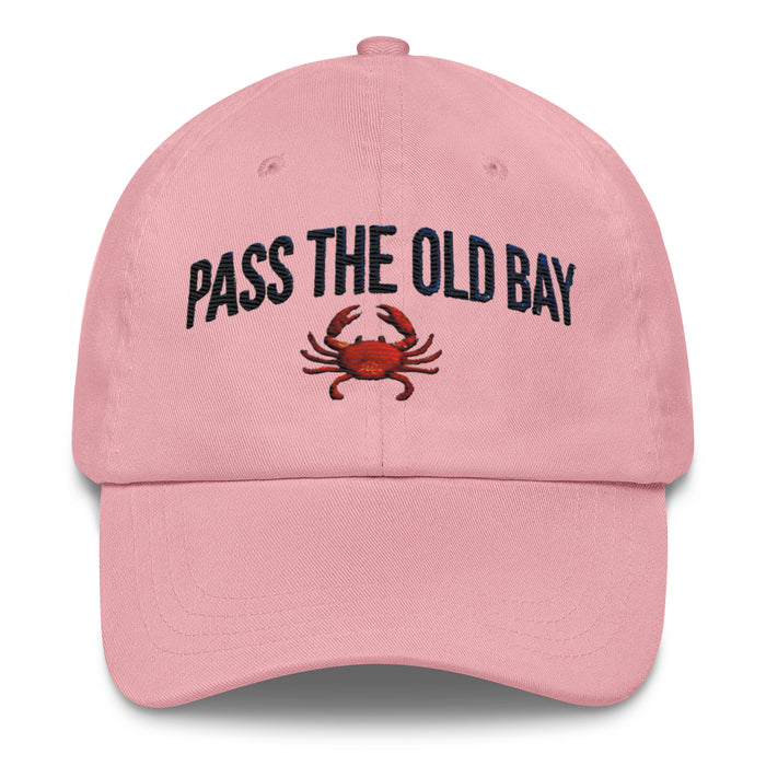 Old Bay Embroidered Dad Hat - Low Profile, Adjustable Strap, Comfortable Fit Great Gift Maryland Chesapeake Bay