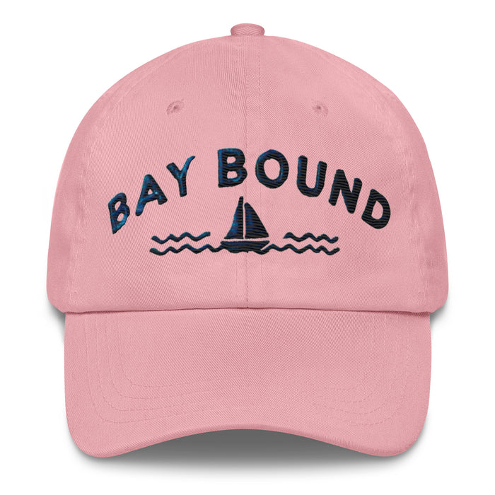 Bay Bound Embroidered Dad Hat - Low Profile, Adjustable Strap, Coastal Style Maryland Hat Chesapeake