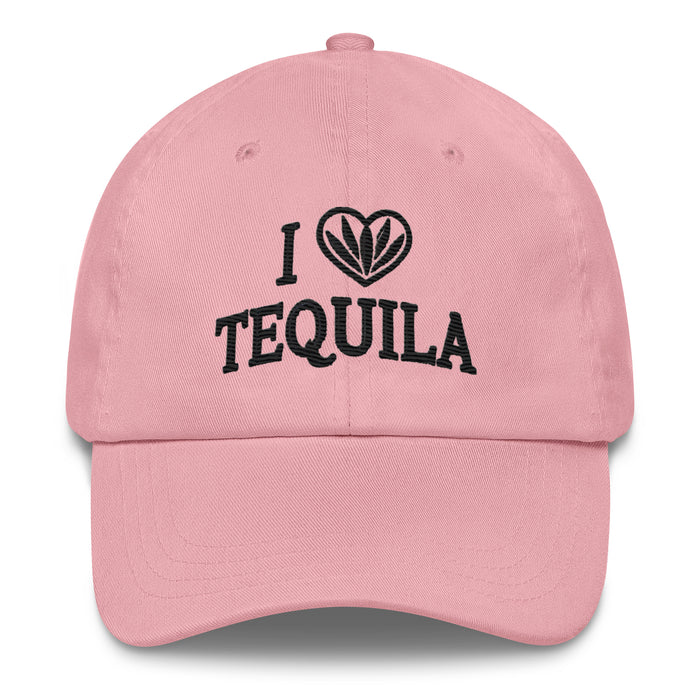 I Love Tequila Embroidered Dad Hat: Low-Profile, Adjustable & Comfortable Party Hat Great Gift Idea