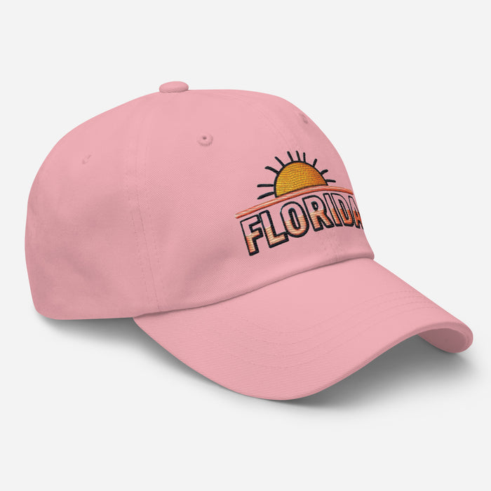 The Sunshine State Florida Dad Hat: Low-Profile, Embroidered, Adjustable Strap Vacation Hat Great Gift Idea