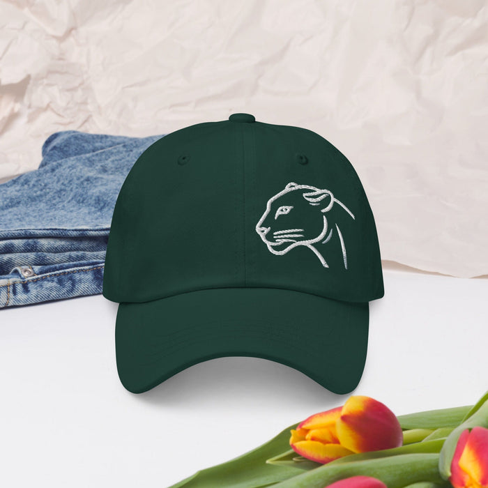 Embroidered Panther Dad Hat, Low Profile Adjustable Cotton Cap Baseball Cap Wildlife Hat Great Gift Idea