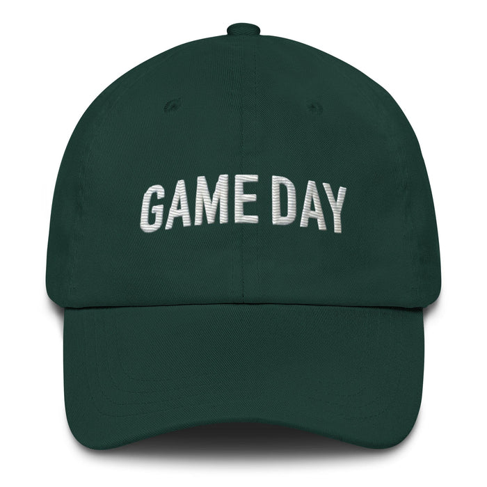 Embroidered Game Day Low-Profile Dad Hat – Adjustable Strap & Curved Visor