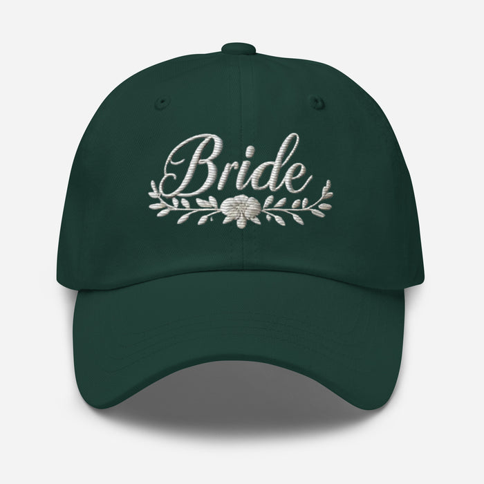 Trendy Bride Dad Hat: Chic Adjustable Low-Profile Design for Every Brides Special Occasion Bridal Gift