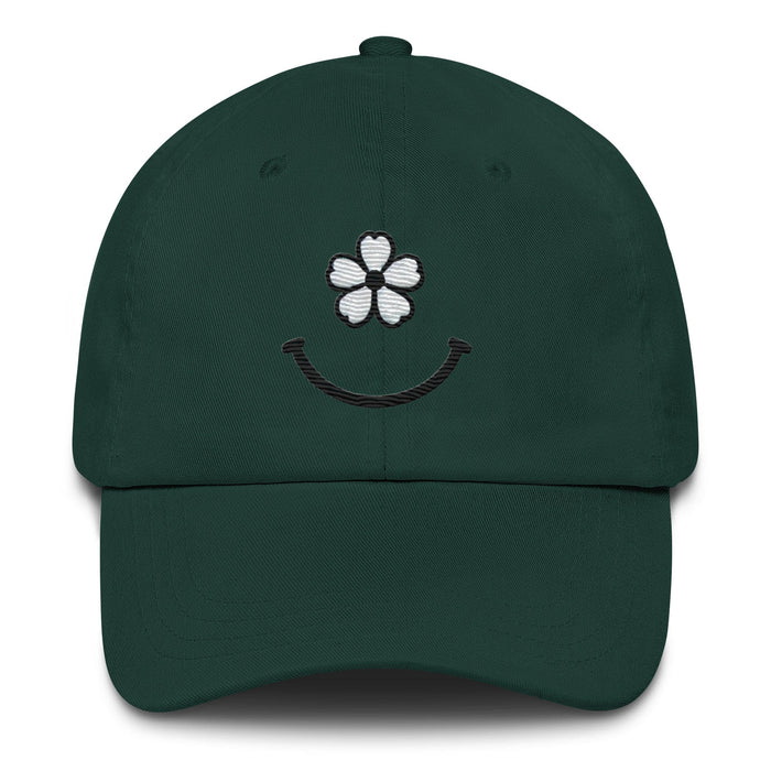 Bloom with Joy Embroidered Floral Smiley Face Dad Hat Fill Your Day With Simple Joys Great Gift Idea