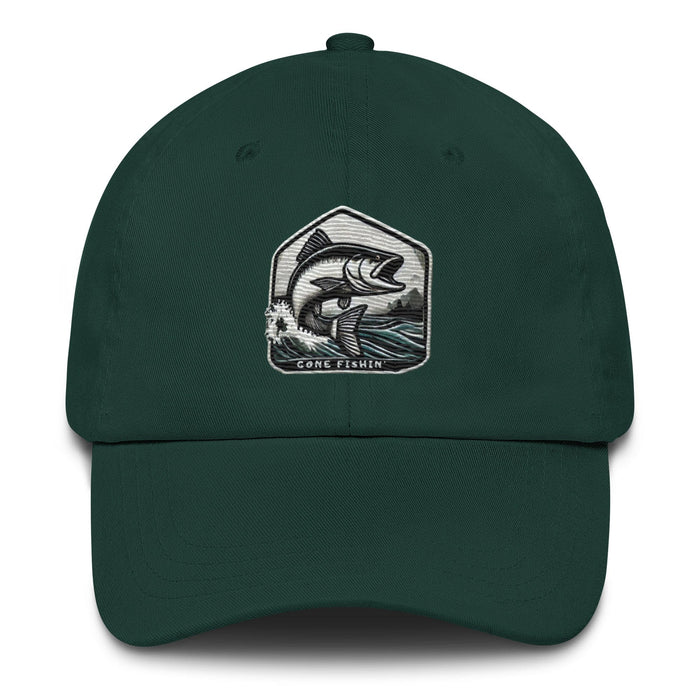 Embroidered Gone Fishin' Dad Hat: Essential Casual Wear for the Avid Angler Fishing Gift Fisherman Hat Great Gift Idea