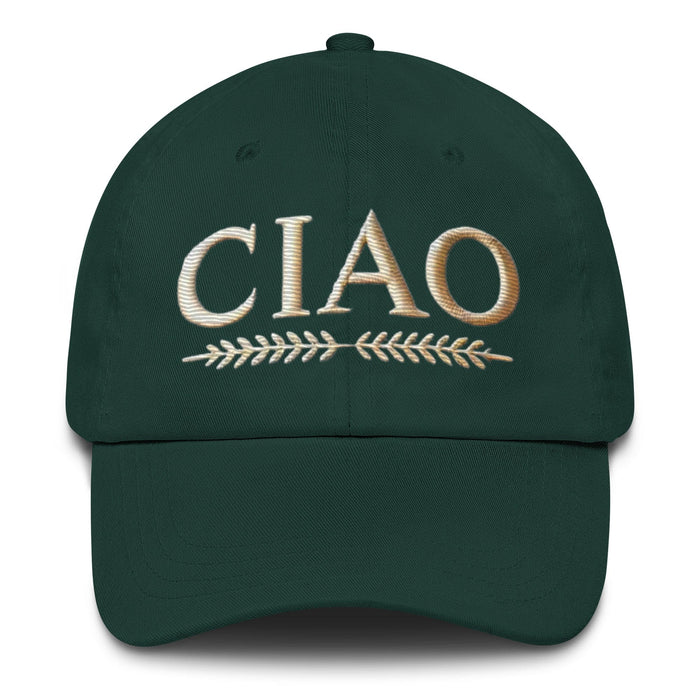 Embroidered Stylish CIAO Classic Dad Hat Womens Hat Destination Hat Travel