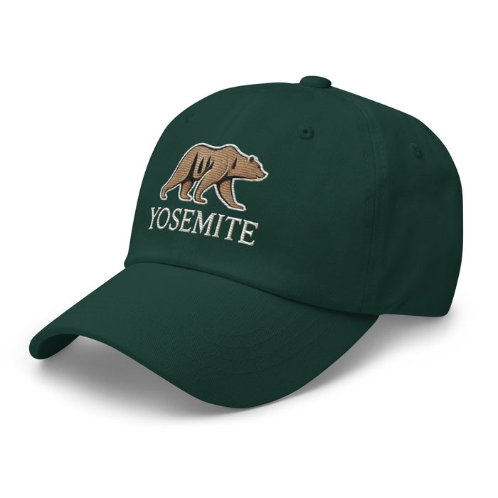 Embroidered Yosemite Wildlife Bear Dad Hat Adventure-Ready Style Nature Camping Hiking Great Gift Idea