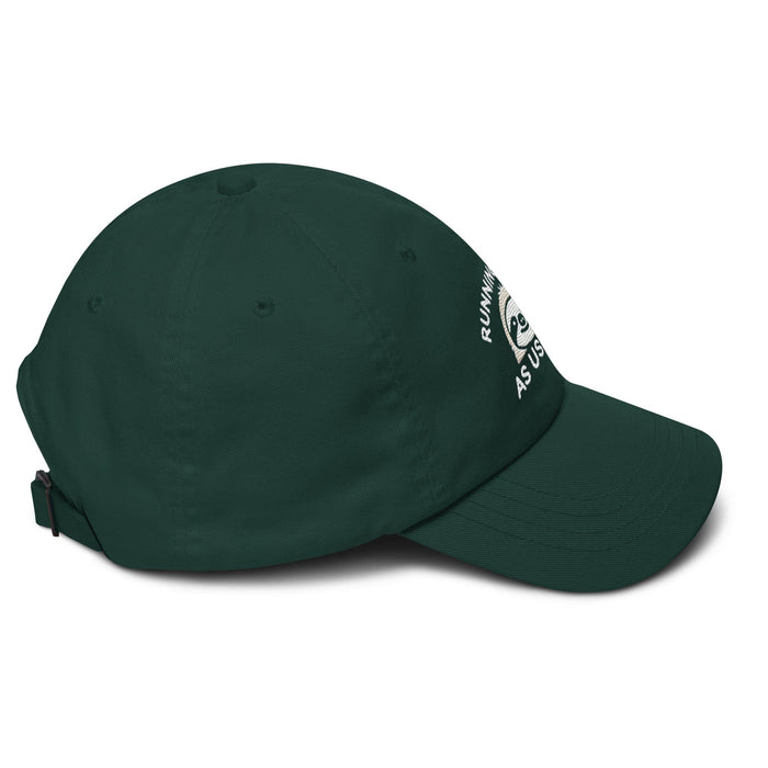 Embroidered "Sloth Running Late as Usual" Dad Hat – Low Profile, Adjustable Strap & Curved Visor