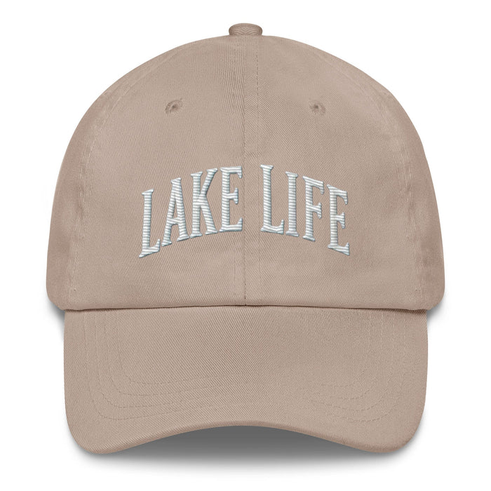 Embroidered "Lake Life" Dad Hat – Low Profile, Adjustable Strap Mens Gift Womens Gift