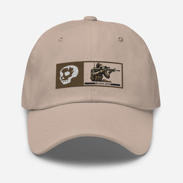 Black Ops Tactical  Embroidered Hat- Premium Military Style Cap.