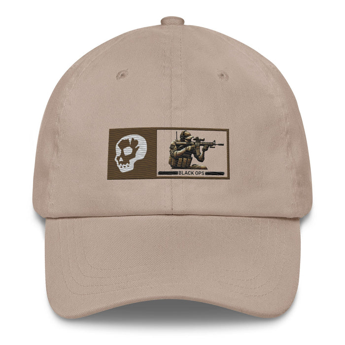 Black Ops Tactical  Embroidered Hat- Premium Military Style Cap.