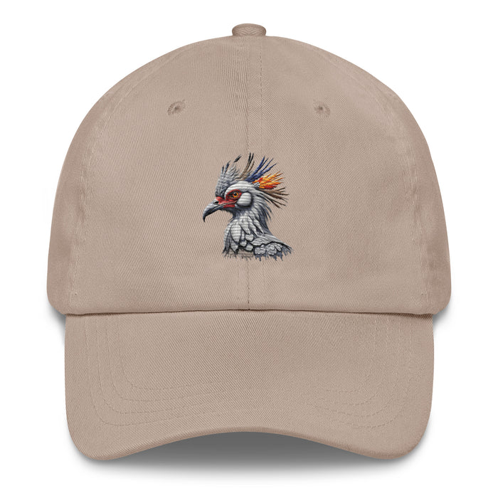 Stylish Secretary Bird Embroidered Unisex Hat- Bird lovers