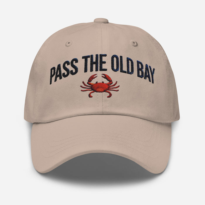 Old Bay Embroidered Dad Hat - Low Profile, Adjustable Strap, Comfortable Fit Great Gift Maryland Chesapeake Bay