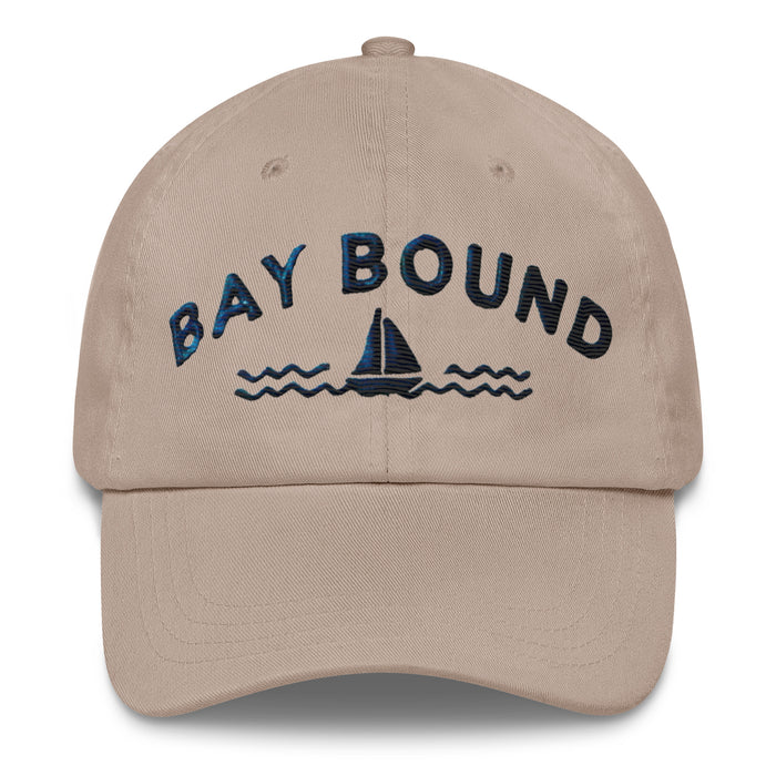 Bay Bound Embroidered Dad Hat - Low Profile, Adjustable Strap, Coastal Style Maryland Hat Chesapeake