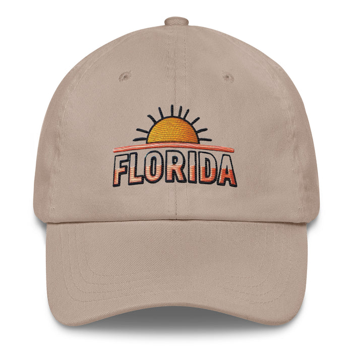 The Sunshine State Florida Dad Hat: Low-Profile, Embroidered, Adjustable Strap Vacation Hat Great Gift Idea