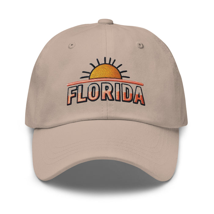 The Sunshine State Florida Dad Hat: Low-Profile, Embroidered, Adjustable Strap Vacation Hat Great Gift Idea