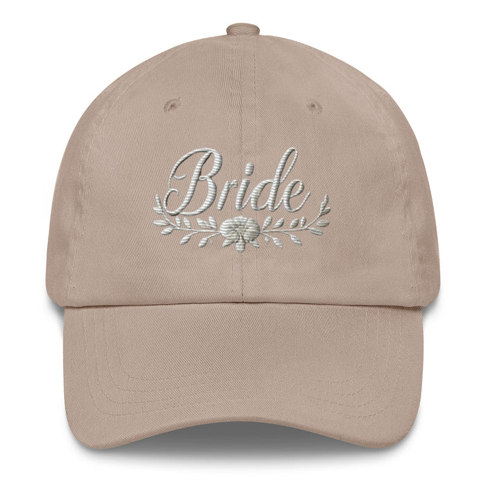 Trendy Bride Dad Hat: Chic Adjustable Low-Profile Design for Every Brides Special Occasion Bridal Gift