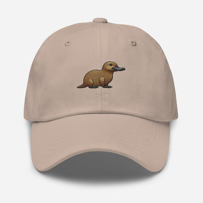 Embroidered Playful Platypus Dad Hat Unique Style Accessory WIldlife Camping Hiking Great Outdoors Great Gift