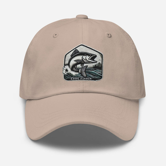 Embroidered Gone Fishin' Dad Hat: Essential Casual Wear for the Avid Angler Fishing Gift Fisherman Hat Great Gift Idea