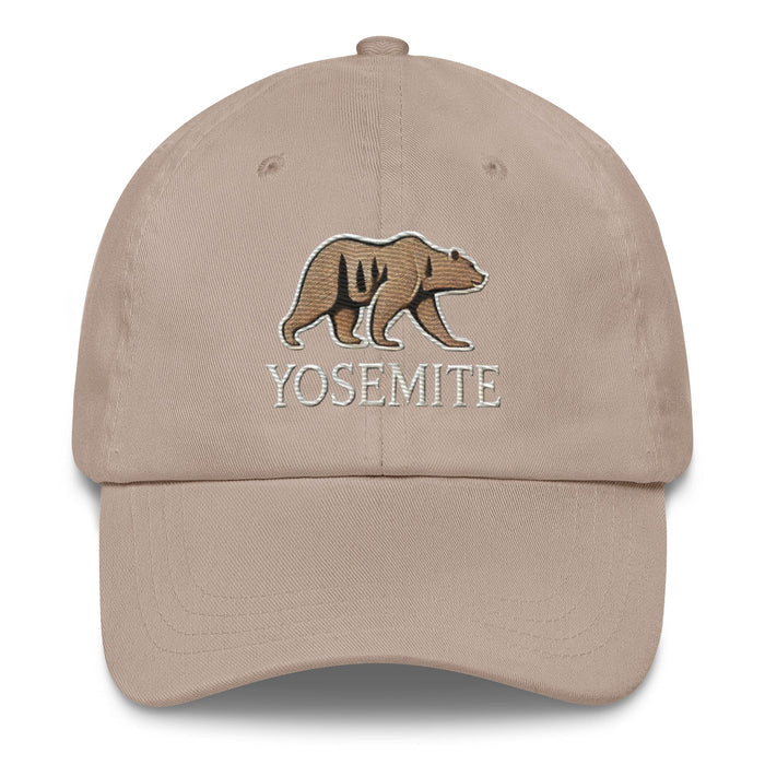 Embroidered Yosemite Wildlife Bear Dad Hat Adventure-Ready Style Nature Camping Hiking Great Gift Idea