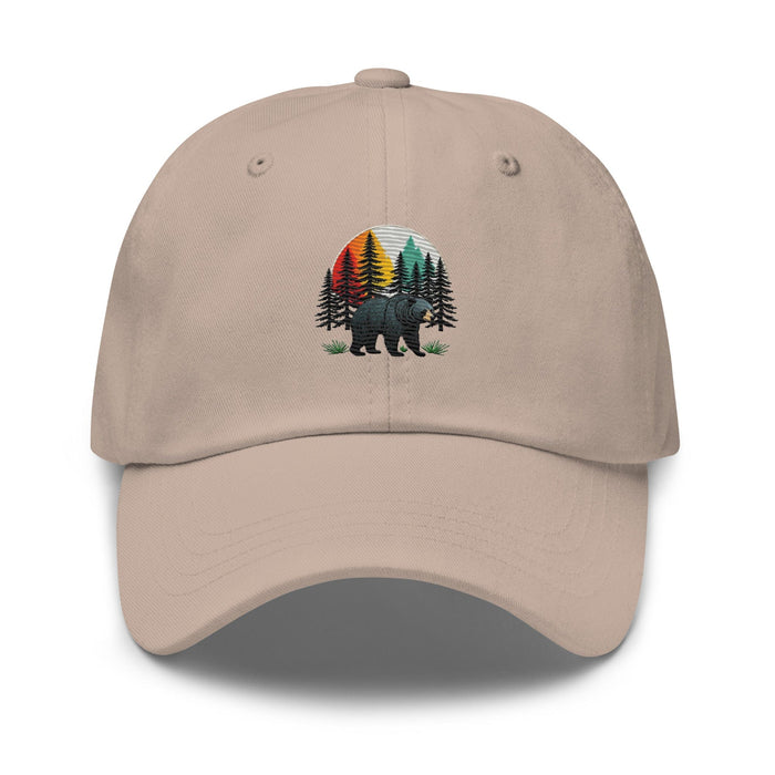 Forest Guardian Black Bear Dad Hat Adjustable Low Profile Design Womens Hat Mens Hat  Great Gift Camping Hiking