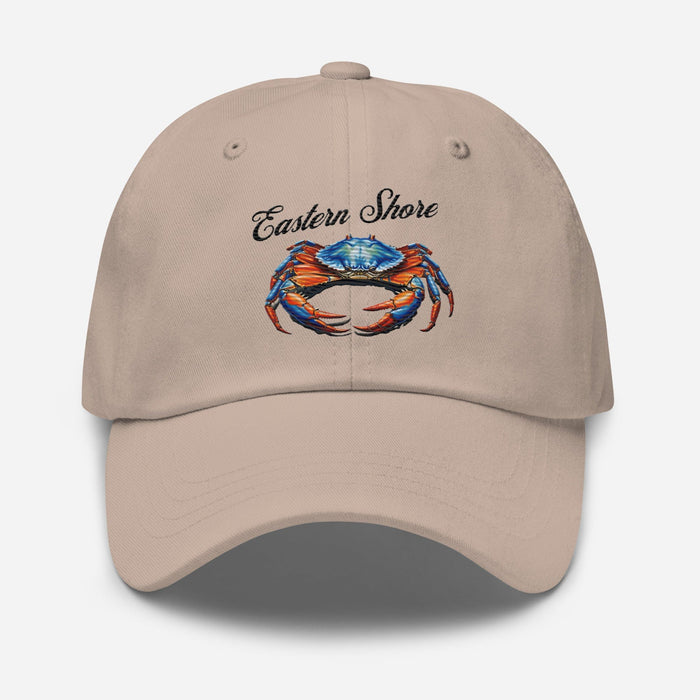 Eastern Shore Blue Crab Embroidered Hat. Coastal inspired Cap for Seafood Lovers