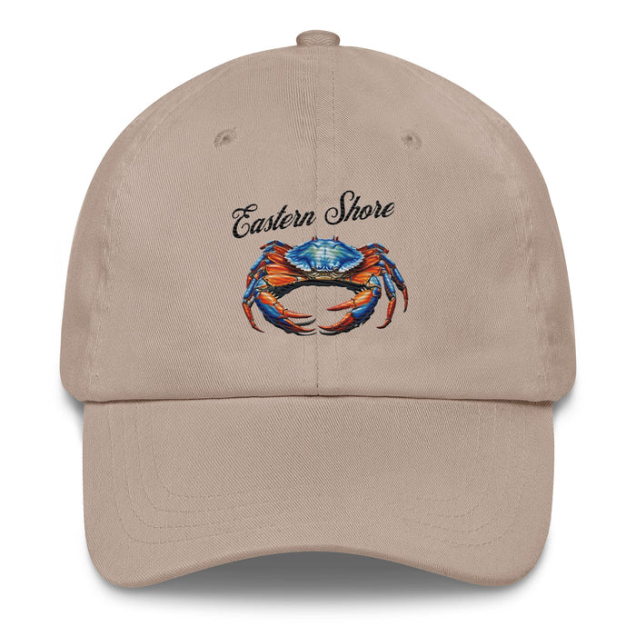 Eastern Shore Blue Crab Embroidered Hat. Coastal inspired Cap for Seafood Lovers