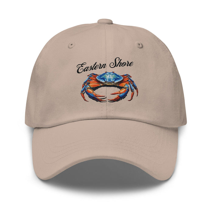 Eastern Shore Blue Crab Embroidered Hat. Coastal inspired Cap for Seafood Lovers