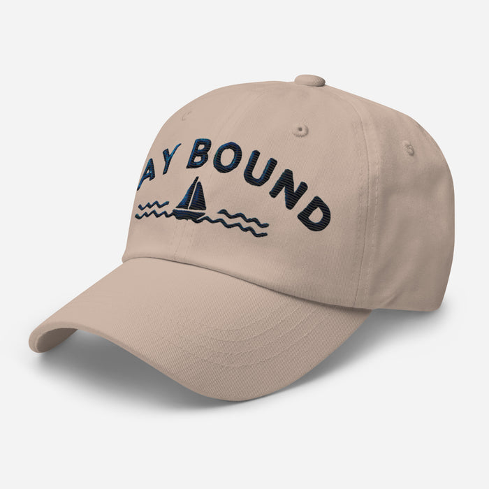 Bay Bound Embroidered Dad Hat - Low Profile, Adjustable Strap, Coastal Style Maryland Hat Chesapeake