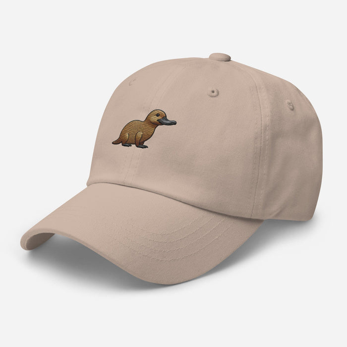 Embroidered Playful Platypus Dad Hat Unique Style Accessory WIldlife Camping Hiking Great Outdoors Great Gift