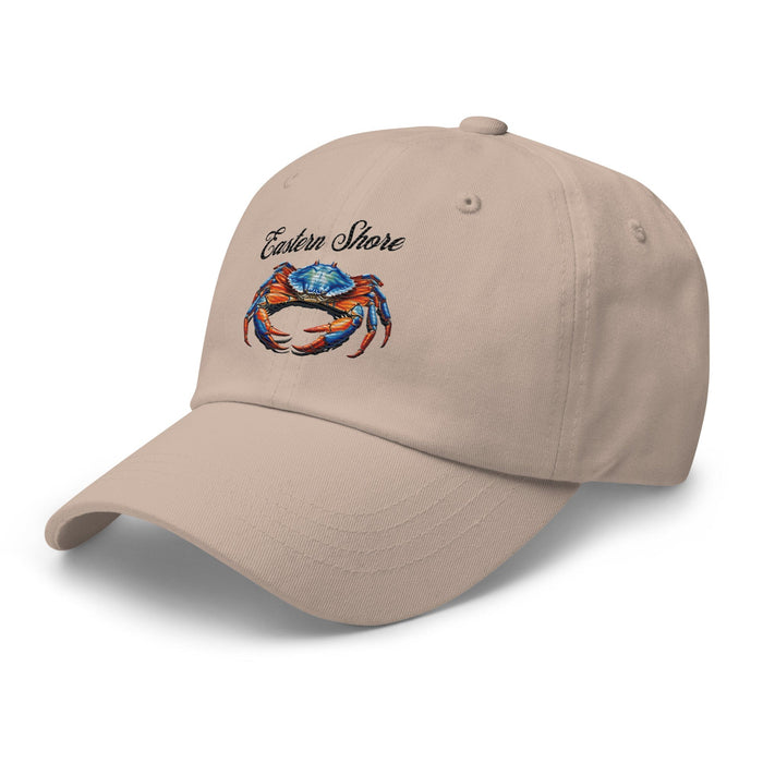 Eastern Shore Blue Crab Embroidered Hat. Coastal inspired Cap for Seafood Lovers