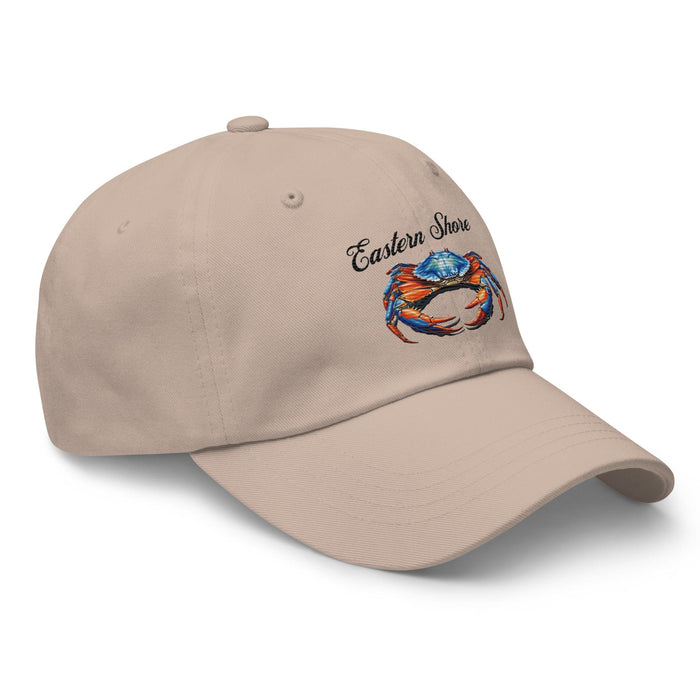 Eastern Shore Blue Crab Embroidered Hat. Coastal inspired Cap for Seafood Lovers