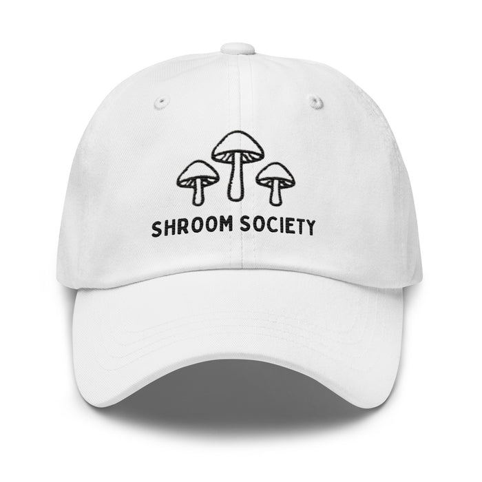 Mushroom Shroom Society Embroidered Dad Hat – Adjustable Low-Profile Cap