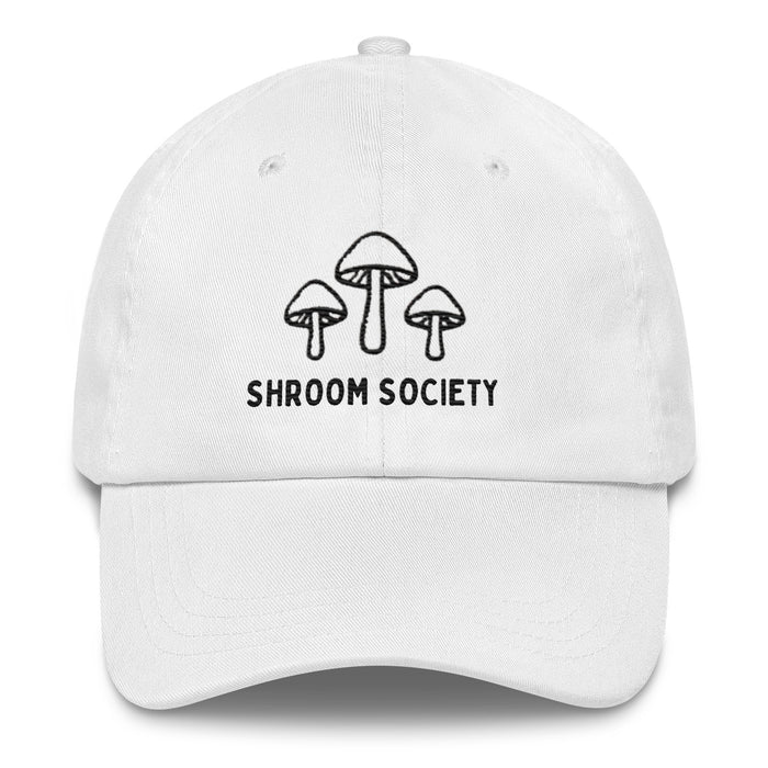 Mushroom Shroom Society Embroidered Dad Hat – Adjustable Low-Profile Cap