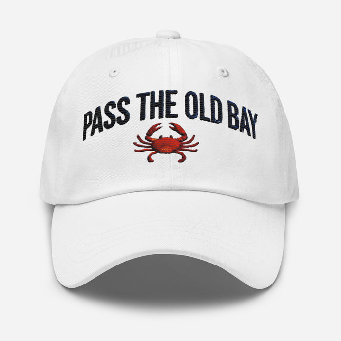 Old Bay Embroidered Dad Hat - Low Profile, Adjustable Strap, Comfortable Fit Great Gift Maryland Chesapeake Bay