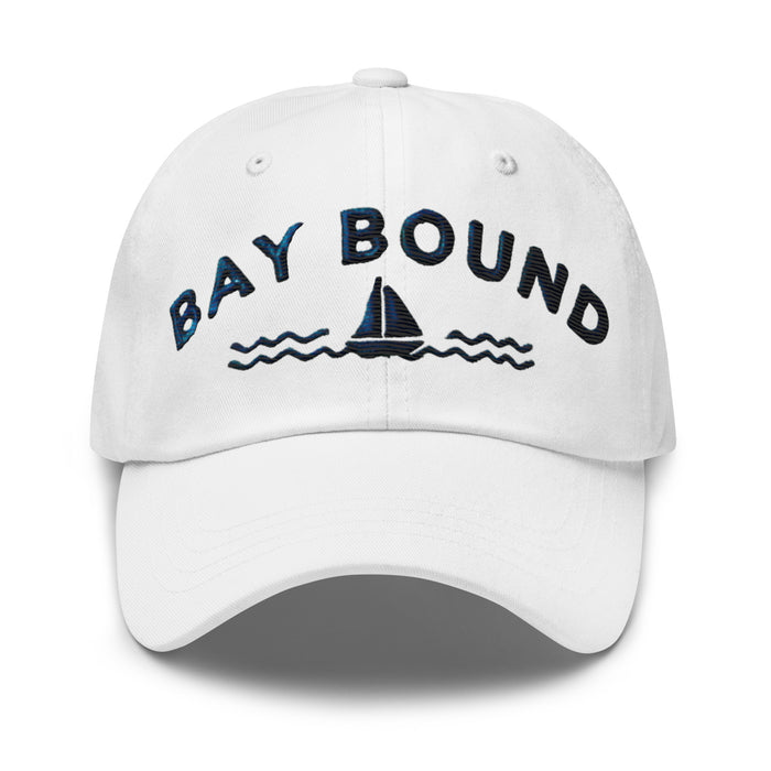 Bay Bound Embroidered Dad Hat - Low Profile, Adjustable Strap, Coastal Style Maryland Hat Chesapeake