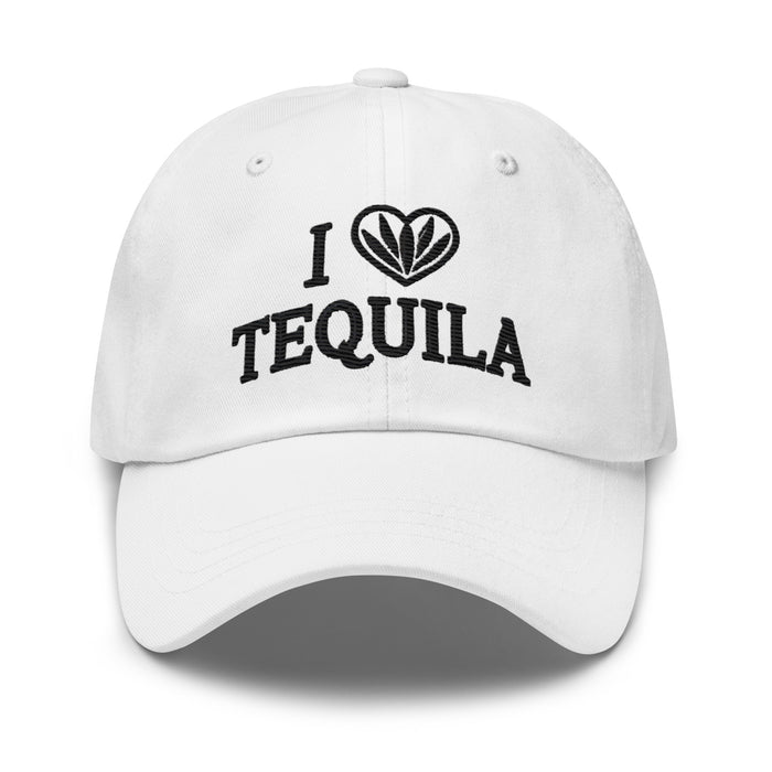 I Love Tequila Embroidered Dad Hat: Low-Profile, Adjustable & Comfortable Party Hat Great Gift Idea