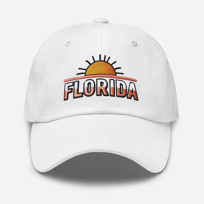 The Sunshine State Florida Dad Hat: Low-Profile, Embroidered, Adjustable Strap Vacation Hat Great Gift Idea