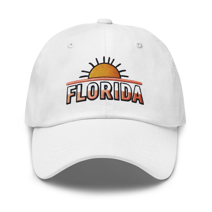 The Sunshine State Florida Dad Hat: Low-Profile, Embroidered, Adjustable Strap Vacation Hat Great Gift Idea