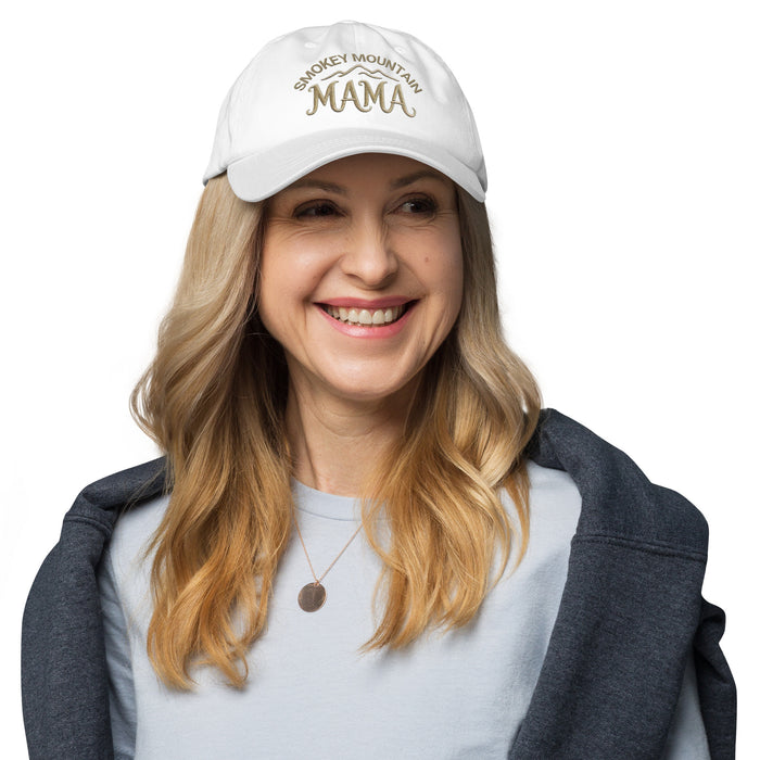 Smokey Mountain Mama Embroidered Dad Hat - Trendy Outdoors Inspired Style