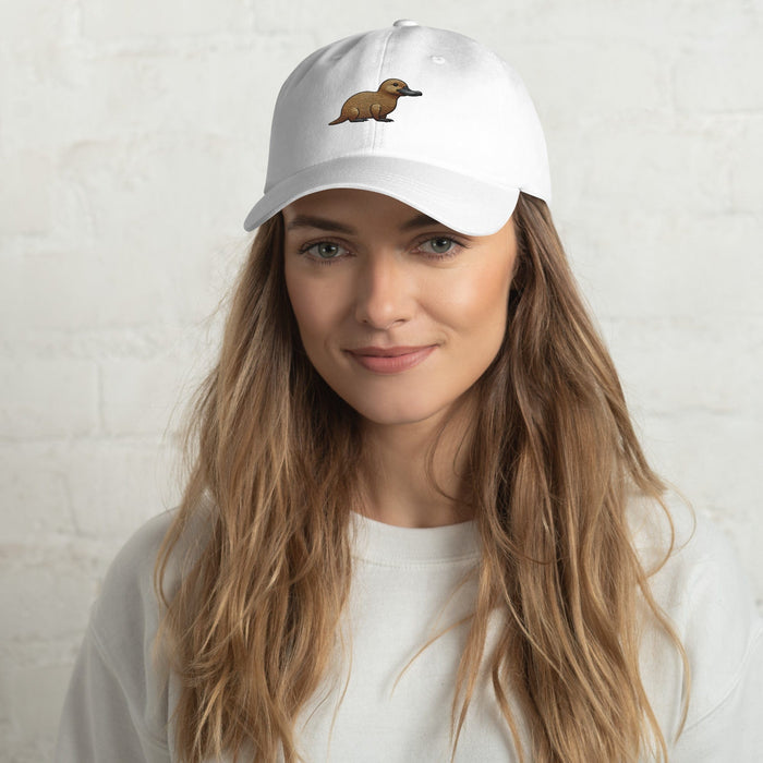 Embroidered Playful Platypus Dad Hat Unique Style Accessory WIldlife Camping Hiking Great Outdoors Great Gift