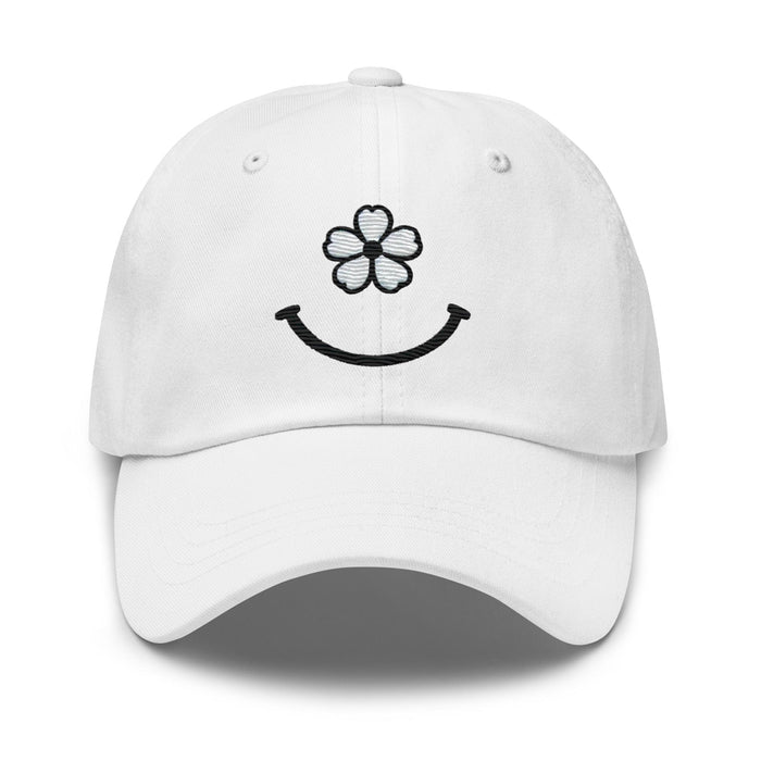 Bloom with Joy Embroidered Floral Smiley Face Dad Hat Fill Your Day With Simple Joys Great Gift Idea