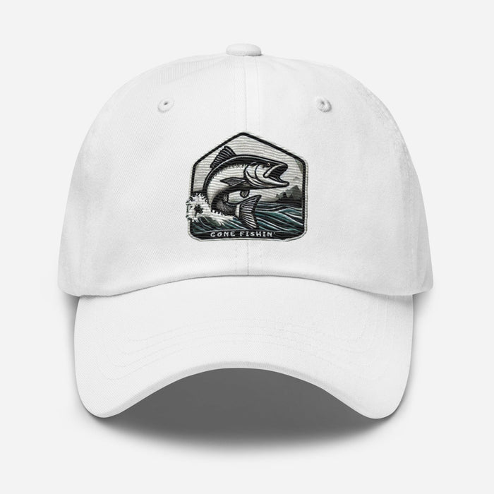 Embroidered Gone Fishin' Dad Hat: Essential Casual Wear for the Avid Angler Fishing Gift Fisherman Hat Great Gift Idea