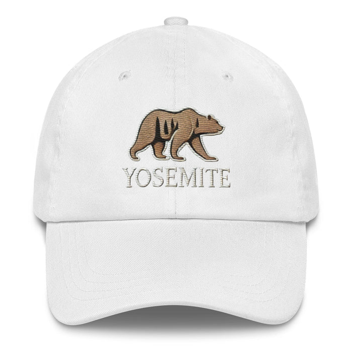 Embroidered Yosemite Wildlife Bear Dad Hat Adventure-Ready Style Nature Camping Hiking Great Gift Idea